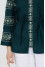 Embroidered shirt "Anisiya" green