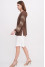 Embroidered shirt "Anisiya" brown