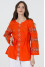 Embroidered shirt "Anisiya" red