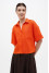 "Bonjour" blouse in orange