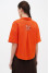 "Bonjour" blouse in orange