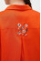 "Bonjour" blouse in orange