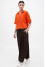 "Bonjour" blouse in orange