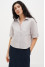 "Bonjour" blouse in gray
