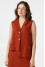 Brick-colored vest "Angelica"