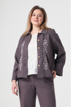 Жакет «Ульяна» шоколадного цвета