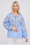 Вишиванка «Міряна» блакитного кольору