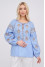 Вышиванка «Міряна» голубого цвета