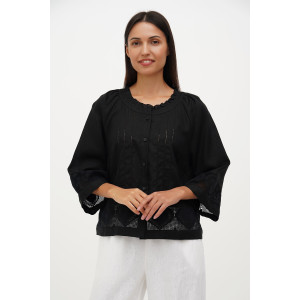 Вышиванка «Серденько» черного цвета