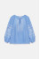 Embroidered shirt “Swallow” blue