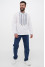 Men's embroidered shirt “Zakhar” white
