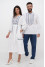 Men's embroidered shirt “Zakhar” white