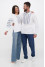 Men's embroidered shirt “Zakhar” white