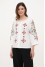 Embroidered shirt “Alder” white