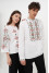 Embroidered shirt “Alder” white