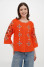 Embroidered shirt “Alder” orange
