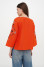 Embroidered shirt “Alder” orange