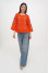 Embroidered shirt “Alder” orange