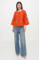 Embroidered shirt “Alder” orange