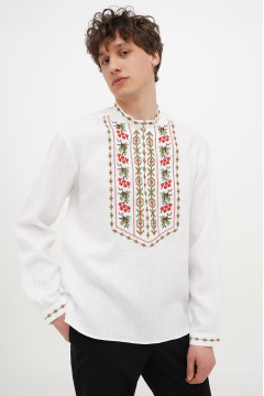 Чоловіча вишиванка «Марко» білого кольору