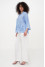 Embroidered shirt “Valley” blue
