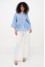 Embroidered shirt “Valley” blue