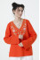 Embroidered shirt “Virlyana” in orange color