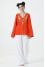 Embroidered shirt “Virlyana” in orange color