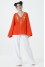 Embroidered shirt “Virlyana” in orange color