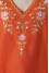 Embroidered shirt “Virlyana” in orange color