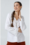 Embroidered shirt “Virlyana” white
