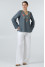 Embroidered shirt “Virlyana” in gray color
