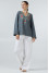 Embroidered shirt “Virlyana” in gray color