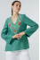 Embroidered shirt “Virlyana” turquoise color