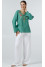 Embroidered shirt “Virlyana” turquoise color