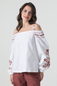 Вишиванка «Мавра» білого кольору