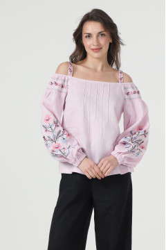 Вишиванка «Мавра» кольору пудри