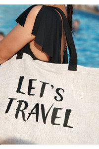 Пляжная сумка «Let's travel»