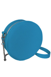 Круглая сумка «Габби» (Tablet) голубого цвета