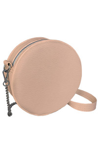 Кругла сумка «Габбі» (Tablet) пудрового кольору