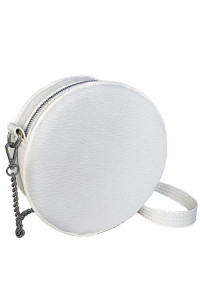 Кругла сумка «Габбі» (Tablet) білого кольору