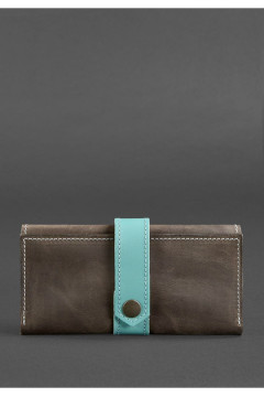 Women's wallet 3.0, walnut-tiffany colors