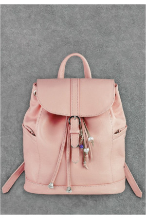 Шкіряний рюкзак «Олсен» рожевого кольору