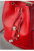 Шкіряний рюкзак «Олсен» червоного кольору