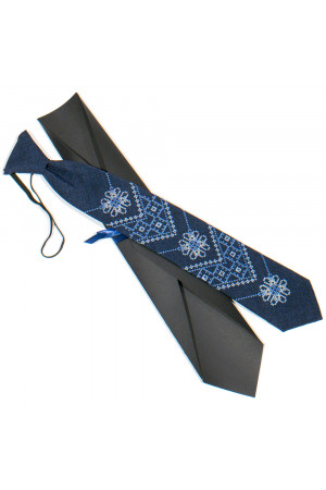 Подростковый галстук «Златодан» синего цвета