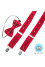 Set for a boy: bow tie and suspenders "Pavlus"