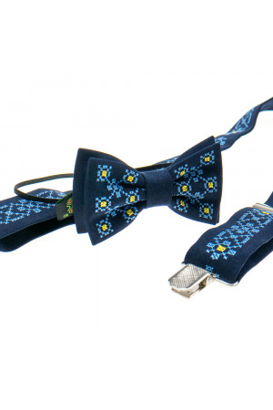Комплект для мальчика: галстук-бабочка и подтяжки «Петрик»