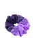 Вышитая резинка для волос сиреневая с фиолетовым