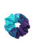 Вышитая резинка для волос фиолетовая с бирюзовым