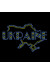 Вышитая футболка «Ukraine» черного цвета